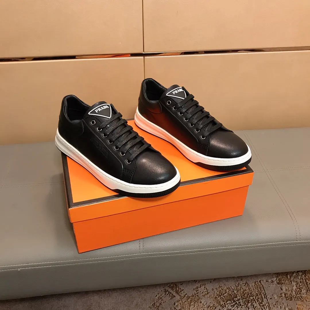 Ex-factory price 360🕷️🕷️【PRADA】Prada's new men's fashionable sports and casual shoes🇨🇳High-end boutique💯Exquisite details, cowhide upper, pigskin lining,🌶🌶original lightweight, wear-resistant and non-slip original outsole, comfortable to wear🎋Classic craftsmanship, fine workmanship, worth owning Code number: 38-44